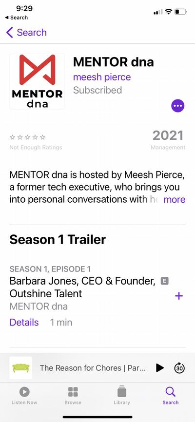 MENTOR dna on Apple