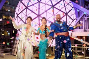 Courtney Reed, Adam Jacobs,and James Monroe Iglehart Aladdin on Broadway